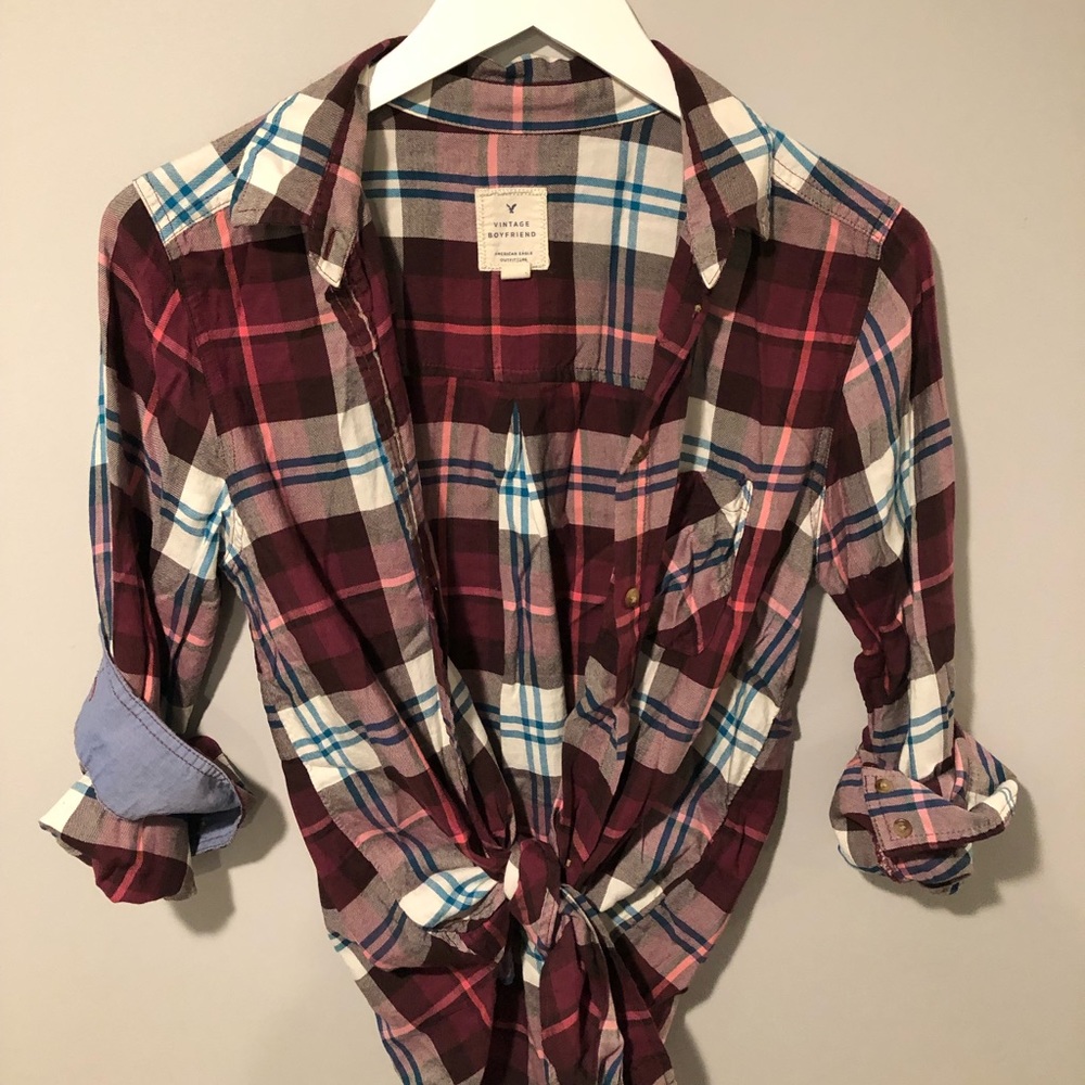 American Eagle plaid flannel
